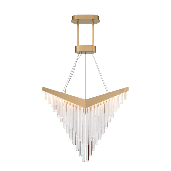 Lampa wisząca VIVIEN szczotkowane złoto LED 1x40W 900lm Quintiesse 836418