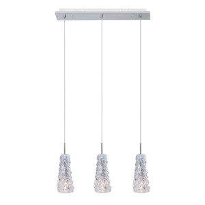 Lampa wisząca Viviera bryły lodu chromowana 3xG4x20W IP20 Italux 1025803 Lampa wisząca Viviera bryły lodu chromowana 3xG4x20W IP20 Italux 1025803