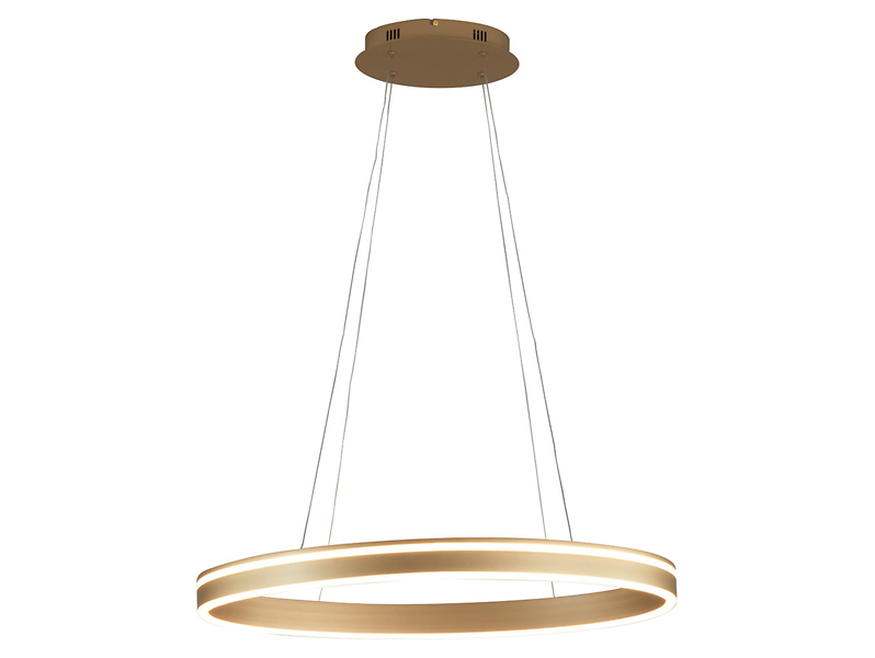 Lampa wisząca Vivies LED ze ściemniaczem złota 595510