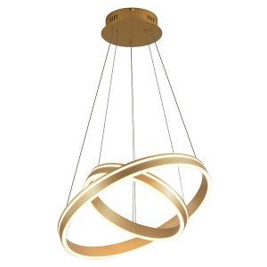 Lampa wisząca Vivies LED ze ściemniaczem złota 595509 Lampa wisząca Vivies LED ze ściemniaczem złota 595509