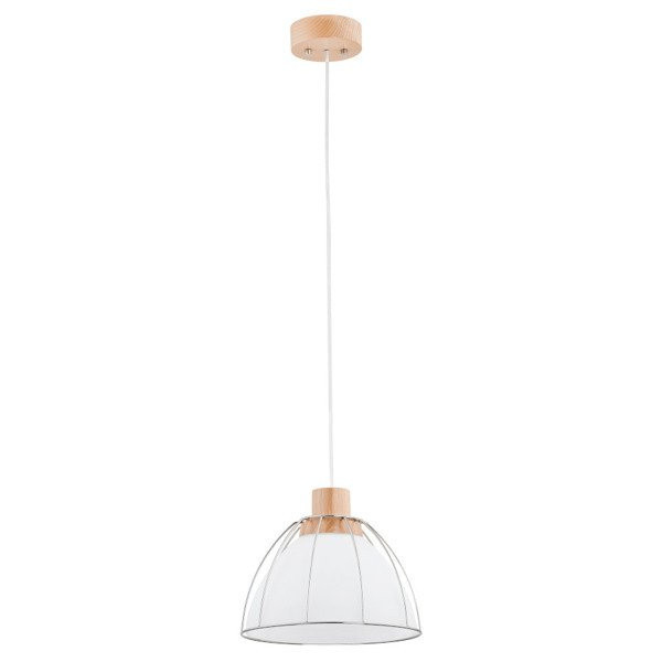 Lampa wisząca VIVIO jasne drewno 1xE27x15W wym:90x26x26cm IP20 Alfa 1030185