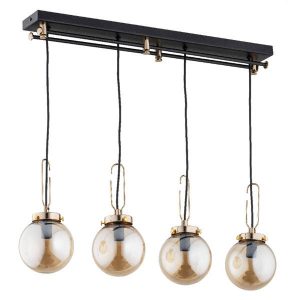 Lampa wisząca VOLANS czarna-stare złoto 4xE14x10W IP20 Alfa 1021124 Lampa wisząca VOLANS czarna-stare złoto 4xE14x10W IP20 Alfa 1021124