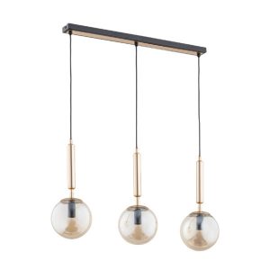 Lampa wisząca VOLDA czarna-stare złoto 3xE14x10W wym:78x72x15cm IP20 Alfa 1019443 Lampa wisząca VOLDA czarna-stare złoto 3xE14x10W wym:78x72x15cm IP20 Alfa 1019443