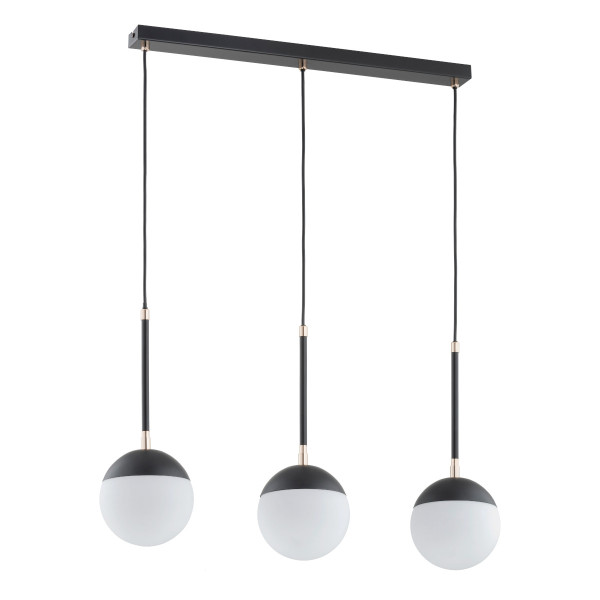 Lampa wisząca VOLDA czarno-biała-złota 3xE14x10W wym:95x75x15cm IP20 Alfa 984828