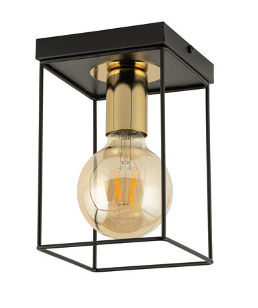 Lampa wisząca Vox czarno-złota 1xE27x15W IP20 Sigma Lighting 1030328