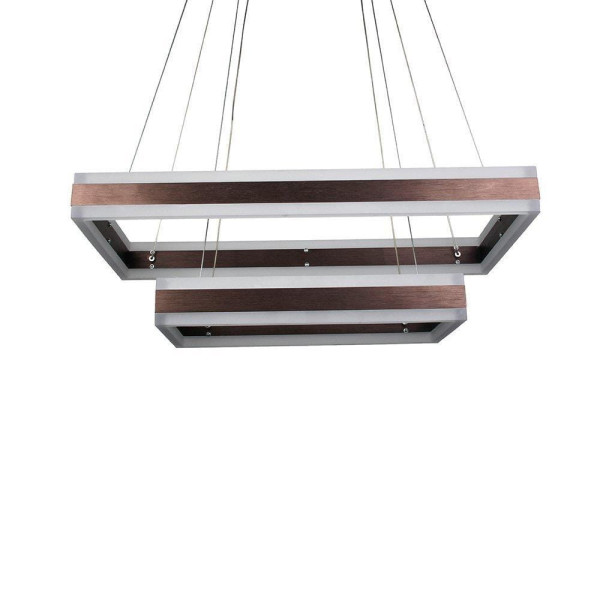 Lampa wisząca VT-101-2D brązowa LED 2x115W Ciepła biel 8050lm V-TAC 852092