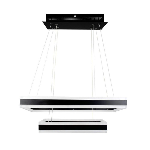 Lampa wisząca VT-101 czarna LED 2x113W Ciepła biel 6300lm V-TAC 850932