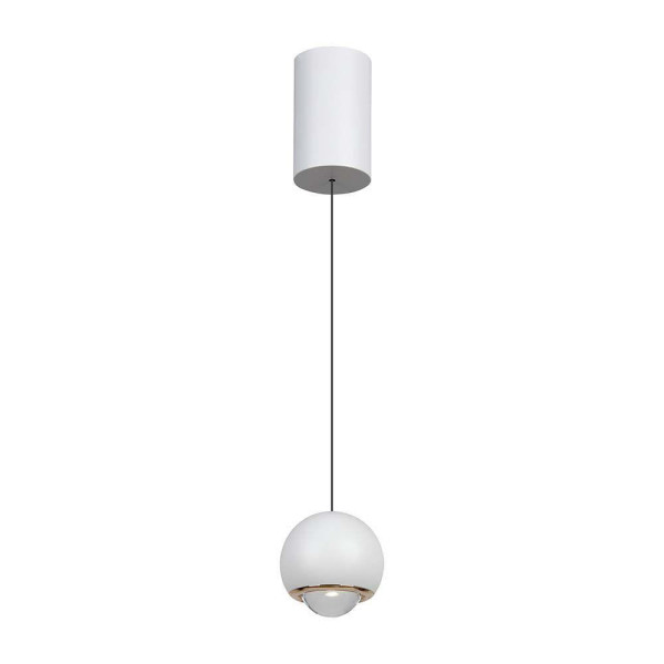 Lampa wisząca VT-7508 biała LED 1x6W Ciepła biel 500lm V-TAC 851453
