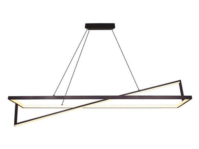 Lampa wisząca VT-7756 LED 2-punktowa ze ściemniaczem czarna 174567