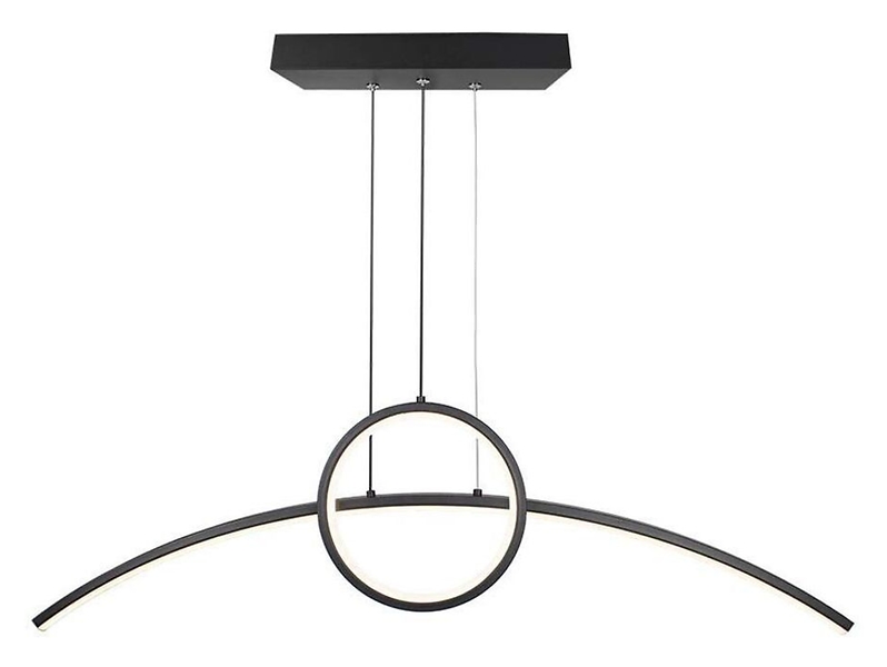 Lampa wisząca VT-7766 LED 2-punktowa metalowa czarna 174540