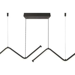 Lampa wisząca VT-7768 LED 2-punktowa metalowa czarna 174547 Lampa wisząca VT-7768 LED 2-punktowa metalowa czarna 174547