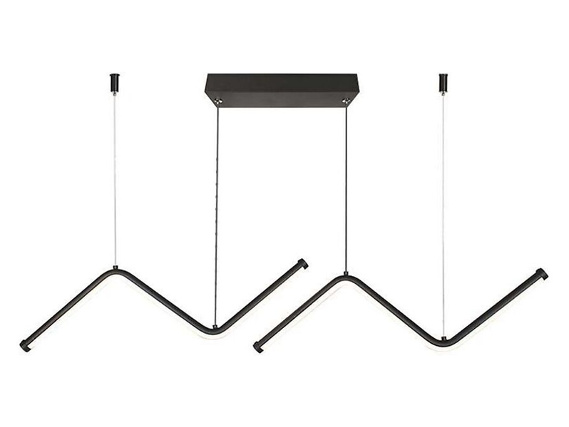 Lampa wisząca VT-7768 LED 2-punktowa metalowa czarna 174547