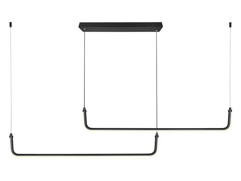 Lampa wisząca VT-7770 LED 2-punktowa metalowa czarna 174546