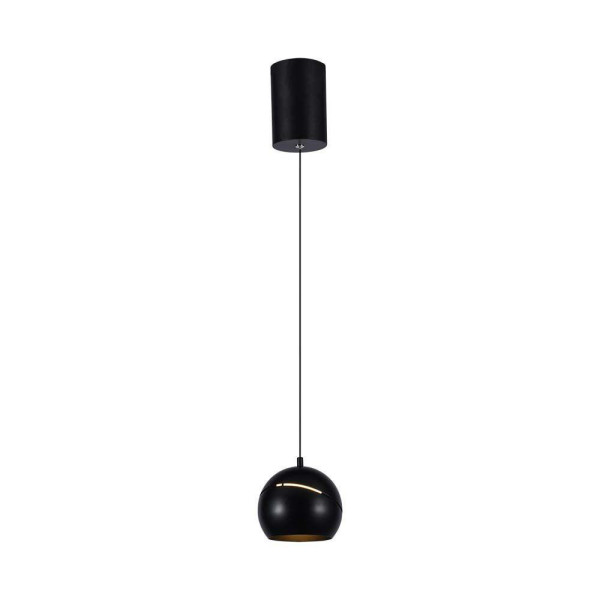 Lampa wisząca VT-7797 czarna LED 1x8.5W Ciepła biel 850lm V-TAC 850978