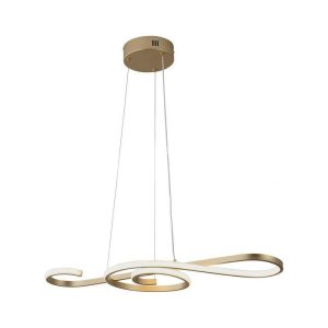 Lampa wisząca VT-7817 mosiężno-złota LED 18W 3000K 2260lm IP20 V-TAC 1025673 Lampa wisząca VT-7817 mosiężno-złota LED 18W 3000K 2260lm IP20 V-TAC 1025673