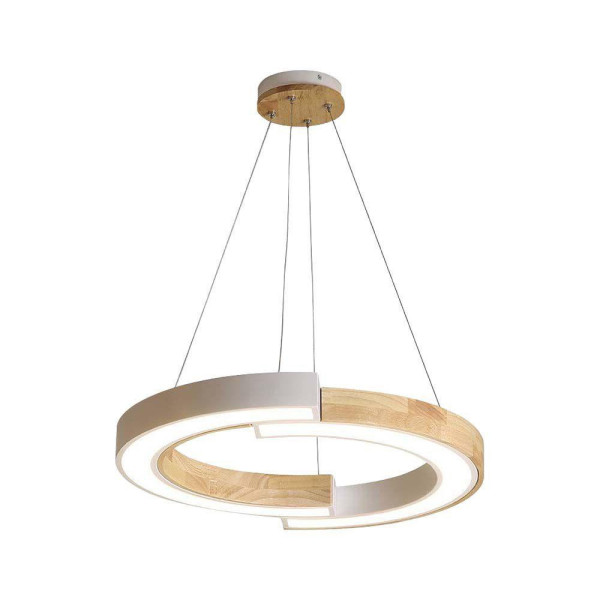 Lampa wisząca VT-7828 jasne drewno LED 1x32W Neutralna biel 4000lm V-TAC 851002