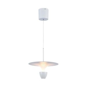 Lampa wisząca VT-7832 biała LED 1x9W Ciepła biel 1000lm V-TAC 850827 Lampa wisząca VT-7832 biała LED 1x9W Ciepła biel 1000lm V-TAC 850827