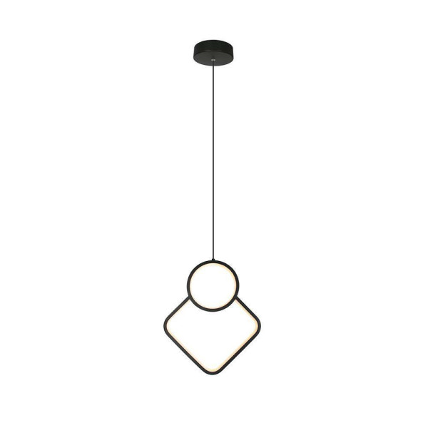 Lampa wisząca VT-7917 czarna LED 1x12W Ciepła biel 1300lm V-TAC 850225