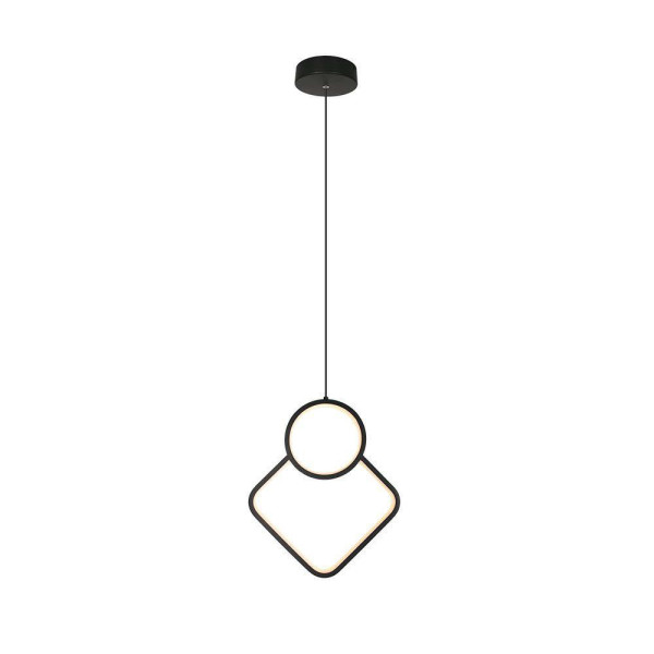 Lampa wisząca VT-7917 czarna LED 1x12W Neutralna biel 1300lm V-TAC 850285