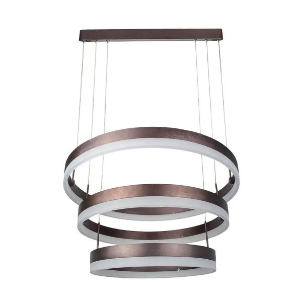 Lampa wisząca VT-82-3D brązowa LED 3x86W Ciepła biel 4550lm V-TAC 850960