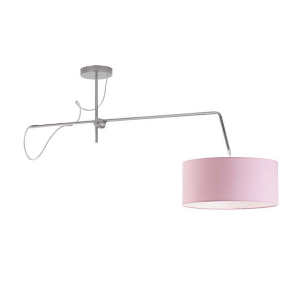 Lampa wisząca w stylu Skandynawskim RIO Srebrny - Różowy 857961