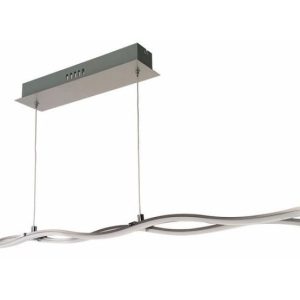 Lampa wisząca Wave Line szaro-aluminiowy LED 2x10W 3500K 1600lm Reality 846283