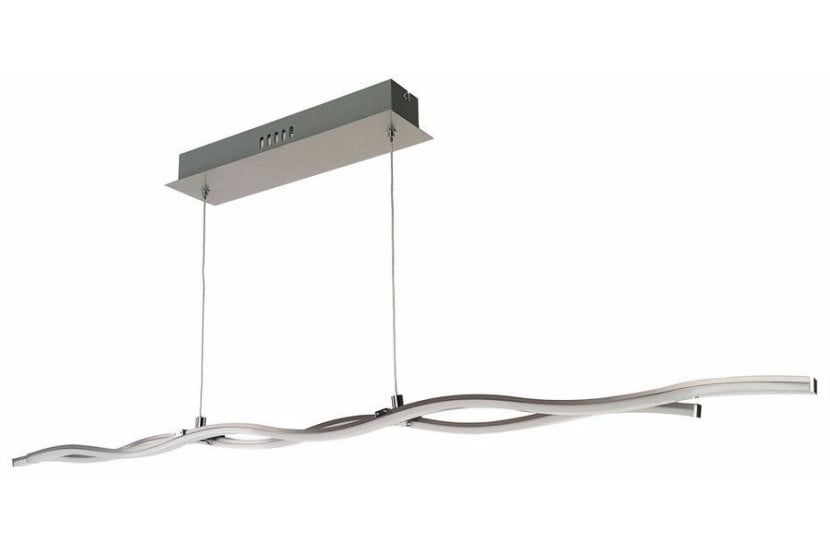 Lampa wisząca Wave Line szaro-aluminiowy LED 2x10W 3500K 1600lm Reality 846283