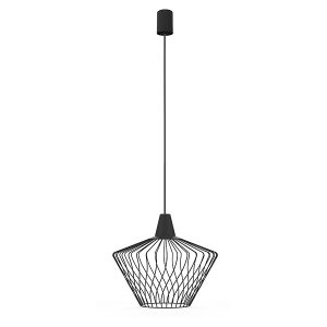 Lampa wisząca Wave S stalowa czarna 147949