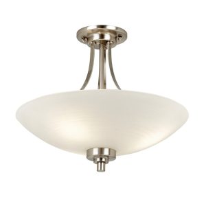 Lampa wisząca WELLES chromowana satynowa 3xE27x20W IP20 Endon 1030245 Lampa wisząca WELLES chromowana satynowa 3xE27x20W IP20 Endon 1030245