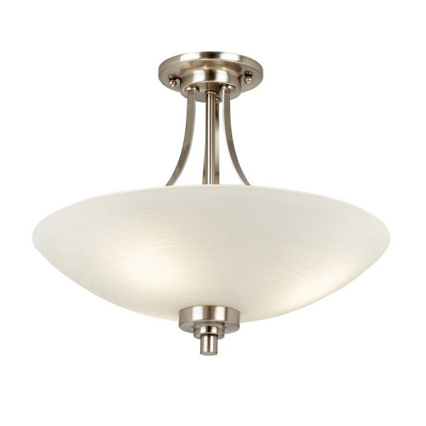 Lampa wisząca WELLES chromowana satynowa 3xE27x20W IP20 Endon 1030245