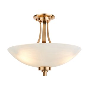 Lampa wisząca WELLES postarzana mosiężna szczotkowana 3xE27x20W IP20 Endon 1030233 Lampa wisząca WELLES postarzana mosiężna szczotkowana 3xE27x20W IP20 Endon 1030233