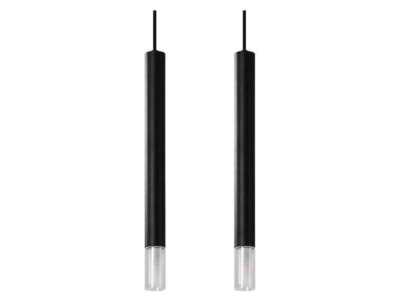Lampa wisząca Wezyr 2-punktowa stalowa czarna 52549