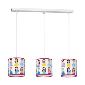 Lampa wisząca wielokolorowa PRINCESS 3xE27x40W wym: 90x65x15 cm Milagro 859114 Lampa wisząca wielokolorowa PRINCESS 3xE27x40W wym: 90x65x15 cm Milagro 859114