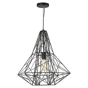 Lampa wisząca Wire metalowa czarna 20996 Lampa wisząca Wire metalowa czarna 20996