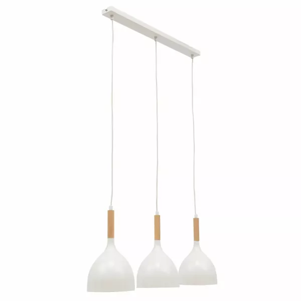 Lampa wisząca WOLDES III biała 432655