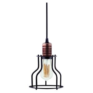 Lampa wisząca Workshop stalowa czarna 14192 Lampa wisząca Workshop stalowa czarna 14192