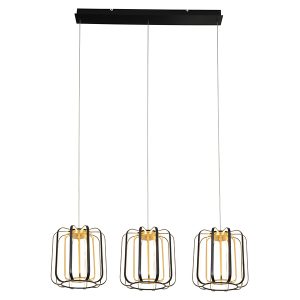 Lampa wisząca Xara LED ze ściemniaczem czarno-złota 595512 Lampa wisząca Xara LED ze ściemniaczem czarno-złota 595512