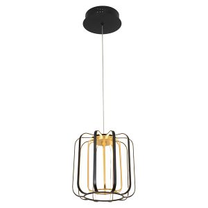 Lampa wisząca Xara LED ze ściemniaczem czarno-złota 595511 Lampa wisząca Xara LED ze ściemniaczem czarno-złota 595511