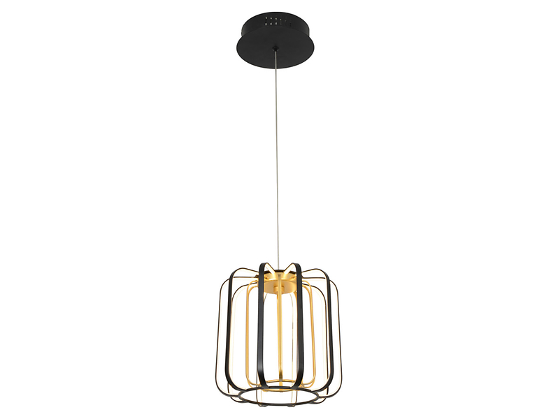 Lampa wisząca Xara LED ze ściemniaczem czarno-złota 595511