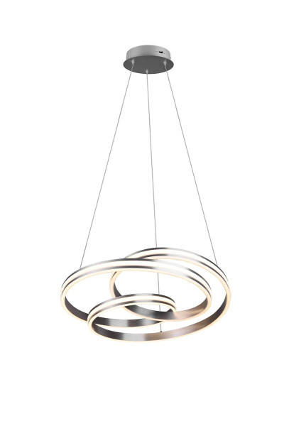 Lampa wisząca YARA srebrno-biała LED 1x60W Odcienie bieli 7200lm Trio 836012