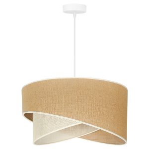 Lampa wisząca Yute Cello tkaninowa beżowa 333575 Lampa wisząca Yute Cello tkaninowa beżowa 333575
