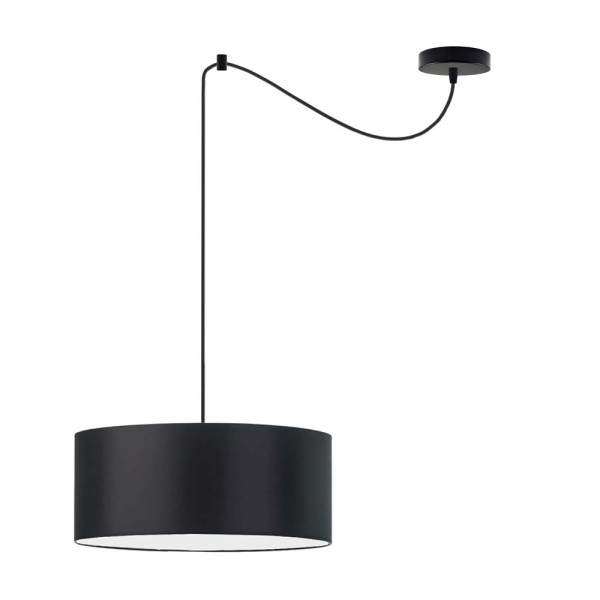Lampa wisząca z abażurem WAIKIKI W1 Czarny - Czarny 879400