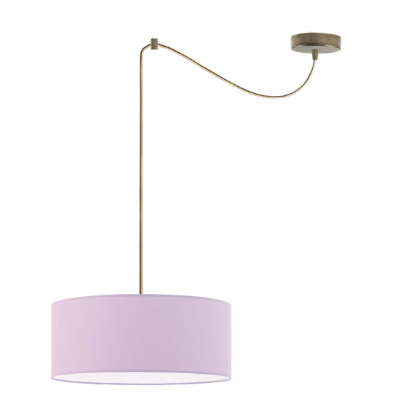 Lampa wisząca z abażurem WAIKIKI W1 Stare Złoto - Jasny Fioletowy 879416