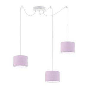 Lampa wisząca z kloszem WAIKIKI W3 Biały – Jasny Fioletowy 879962 Lampa wisząca z kloszem WAIKIKI W3 Biały – Jasny Fioletowy 879962