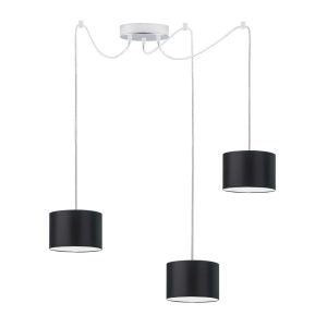 Lampa wisząca z kloszem WAIKIKI W3 Chrom – Czarny 879904 Lampa wisząca z kloszem WAIKIKI W3 Chrom – Czarny 879904