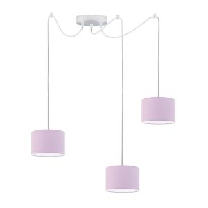 Lampa wisząca z kloszem WAIKIKI W3 Chrom – Jasny Fioletowy 879921 Lampa wisząca z kloszem WAIKIKI W3 Chrom – Jasny Fioletowy 879921