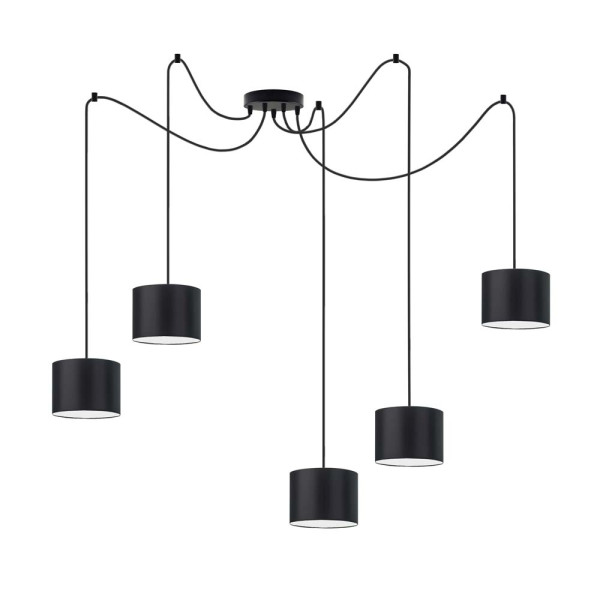 Lampa wisząca z kloszem WAIKIKI W5 Czarny - Czarny 883540