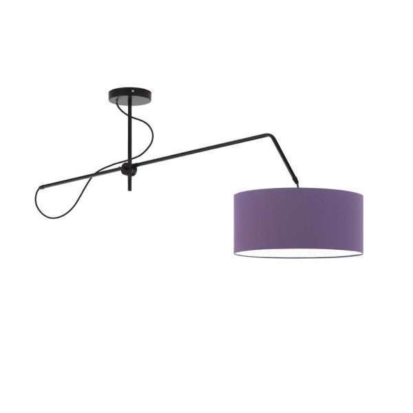 Lampa wisząca z regulacją kąta padania światła RIO Czarny - Fioletowy 858282