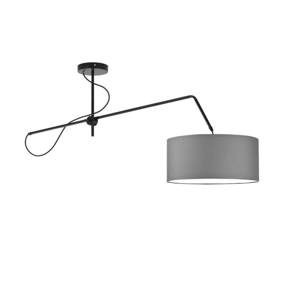 Lampa wisząca z regulowanym ramieniem RIO Czarny - Szary Stalowy 858260