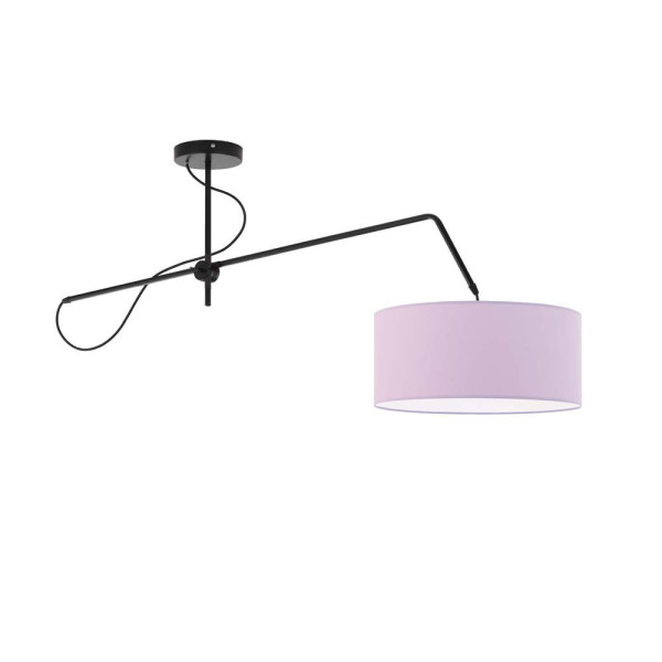 Lampa wisząca z wysięgnikiem RIO Czarny - Jasny Fiolet 858018